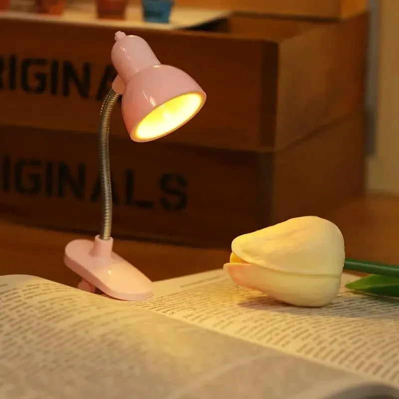 Mini Book Light with Clip  | Portable LED Reading Lamp with Eye Protection | Random Color